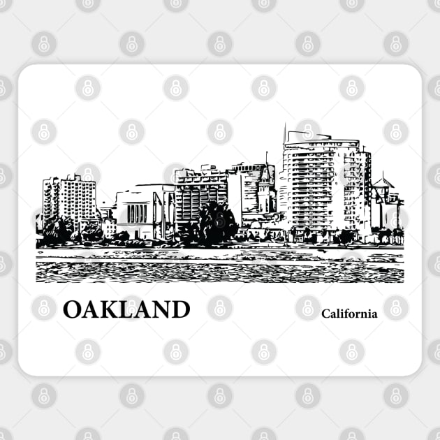 Oakland California Magnet by Lakeric